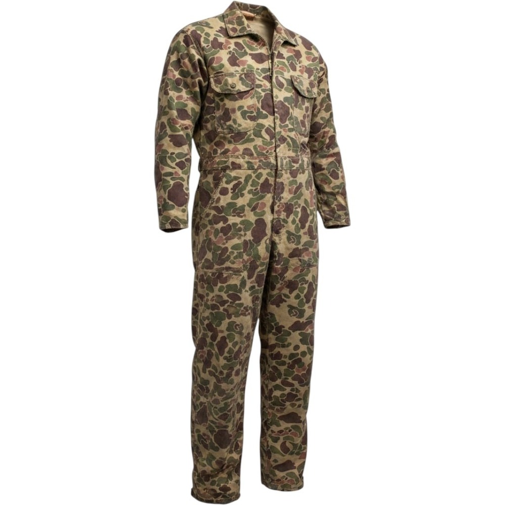 Walls Blizzard-Pruf Vintage Camo Insulated Coveralls Large Tall Duck Hunter Y2K